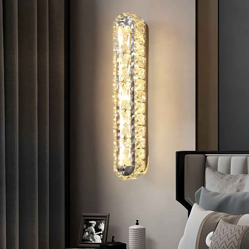 CrystalLux - Dubbel LED Kristall Vägglampa med Dimbar Funktion