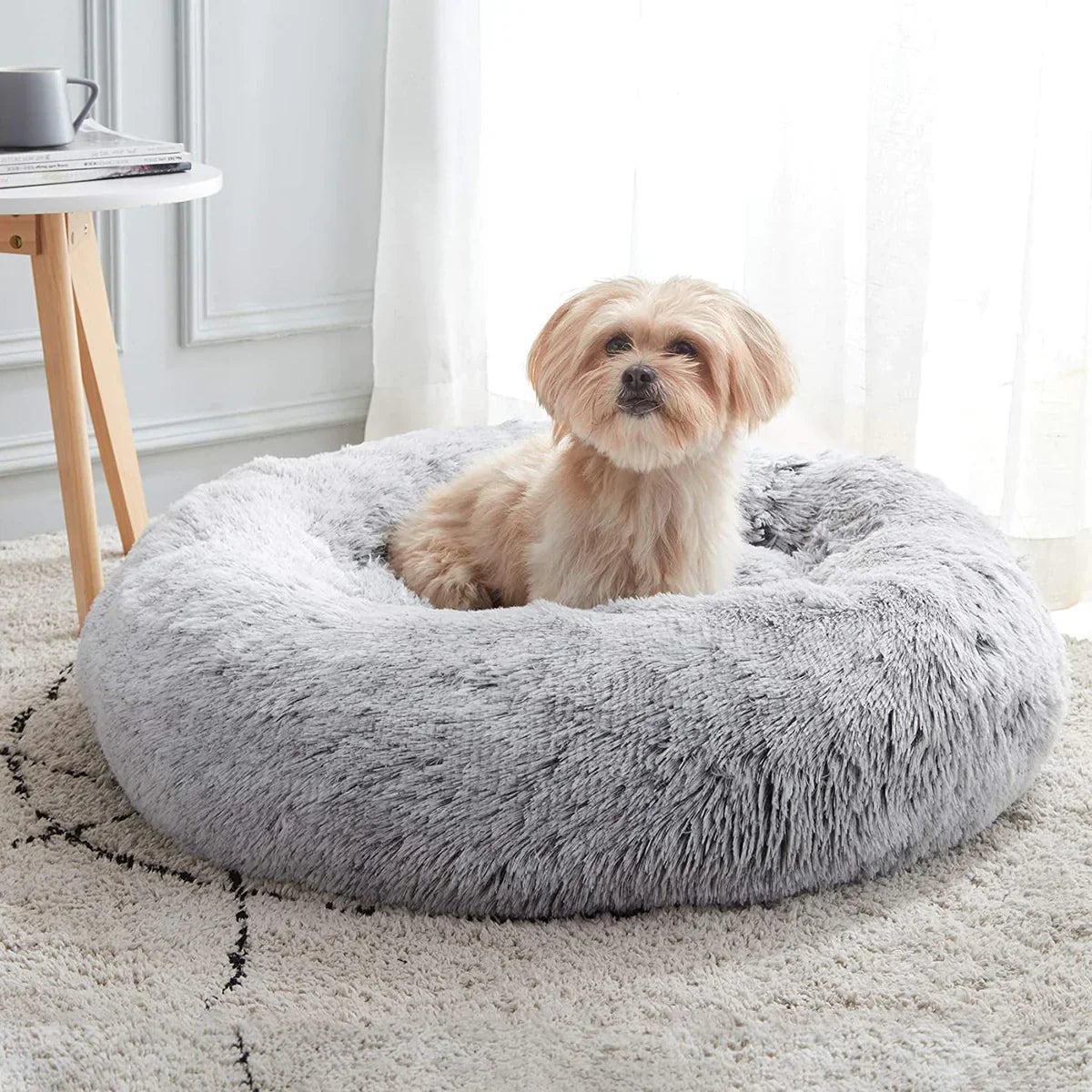 Ortopedisk Plush Donut Hundsäng