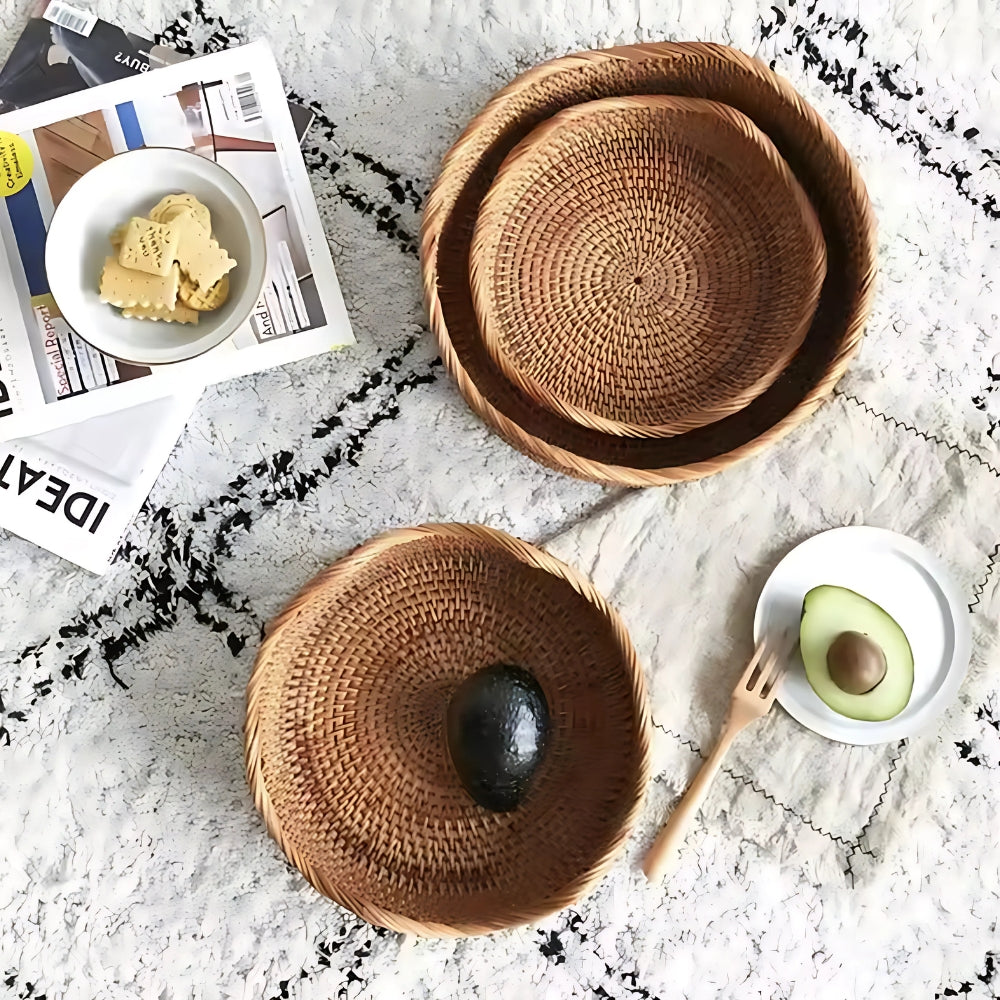 Stilren Handvävd Rattankorg