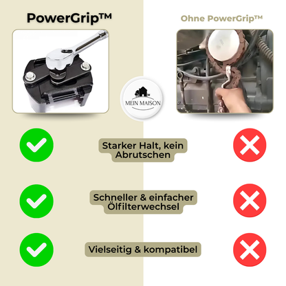 PowerGrip™ – Den justerbara oljefiltertången med maximalt grepp
