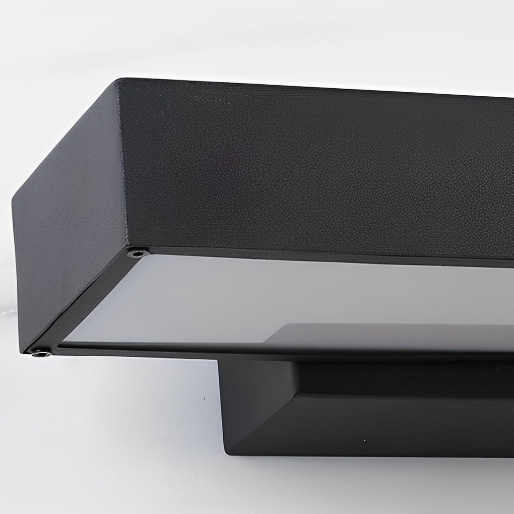 Utomhus Svart Rostfritt Stål Vägglampa