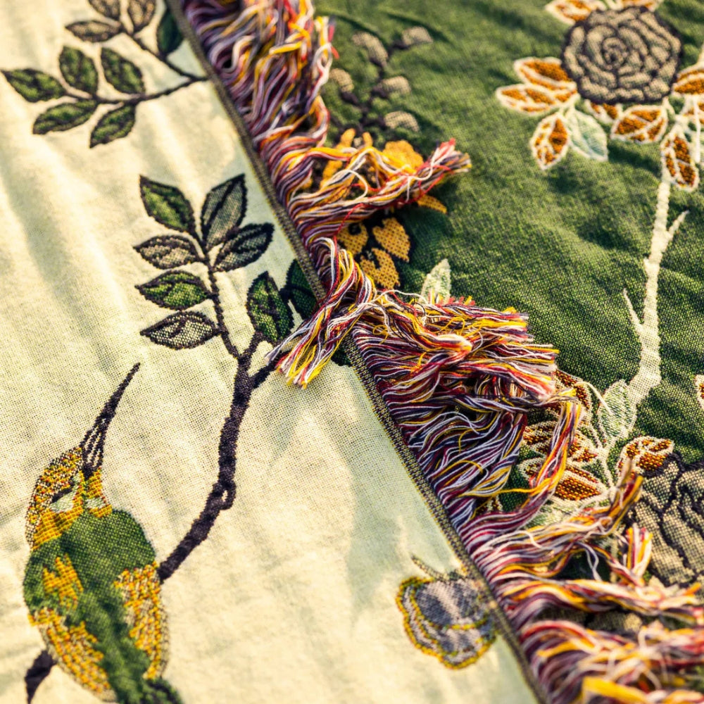 Utsmyckad Multi-Lager BomullsFilt