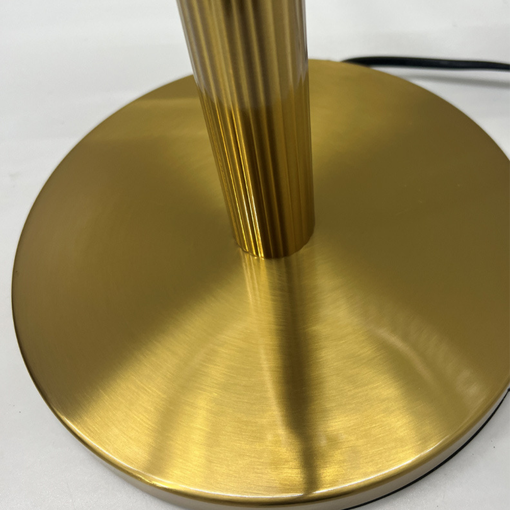 Modern Guldig Glas Sovrums Bordslampa