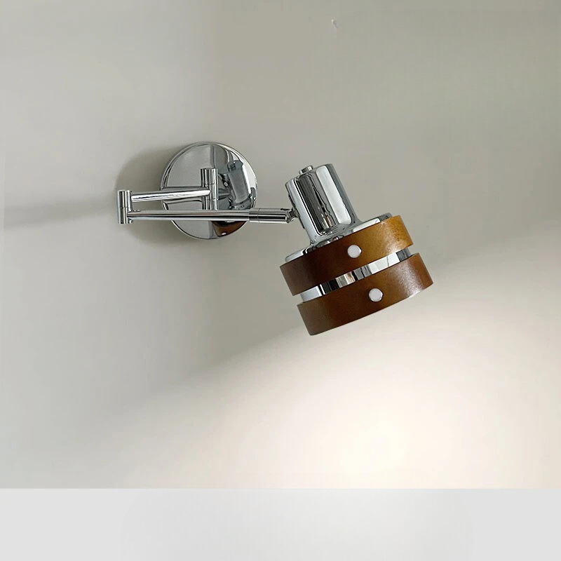 Teleskoplampa - Teleskopisk Arm Sänglampa Læselys Vintage Punk Stil