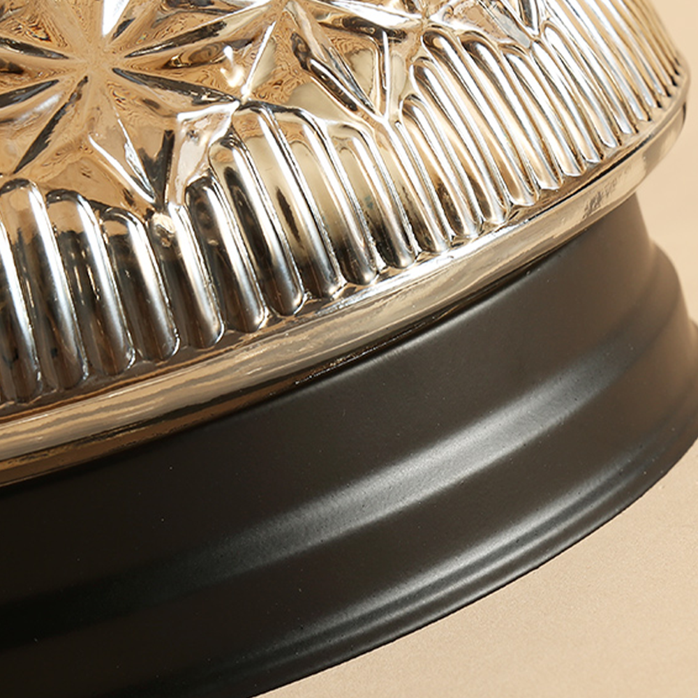 Klar Ribbade Glaskronlamp för Sovrum