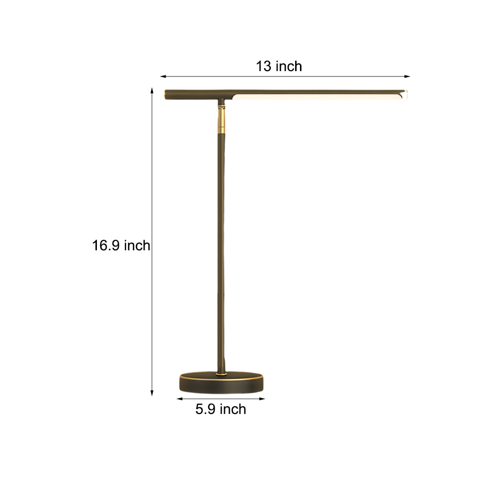 Koppar Linjär - Mässing LED Skrivbordslampa med Justerbar Riktning