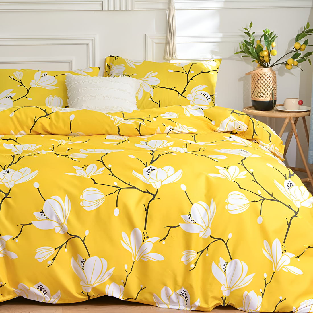 Yellow Blossom | 3 delar Duntäckeset
