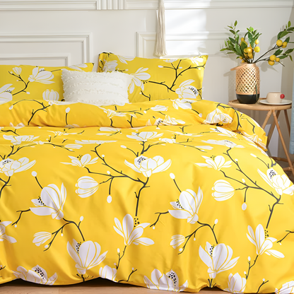 Yellow Blossom | 3 delar Duntäckeset