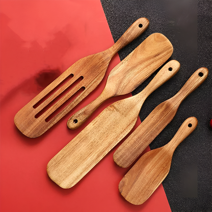 Non-Stick Trä Stekspade Set