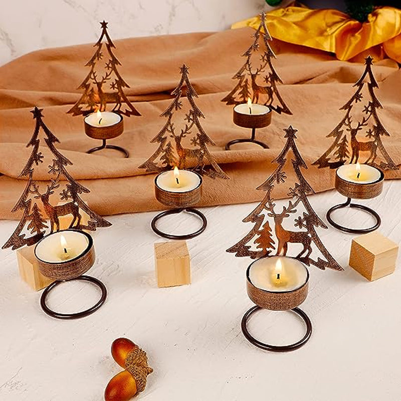 Carvallo | FestiveFlames - Ljusstake i järn i form av en julgran