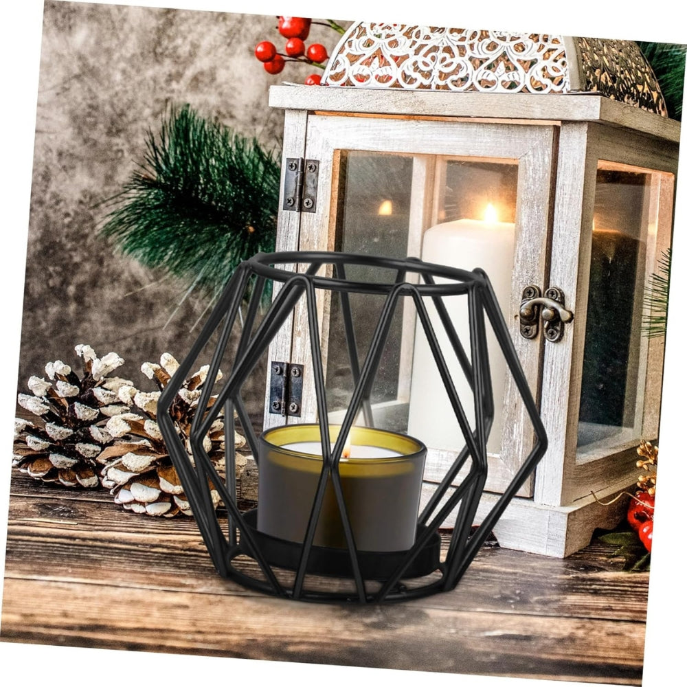 Wireframe Smal Järn Ljusstake