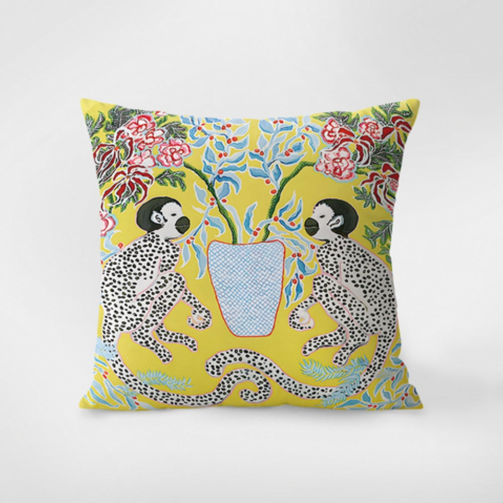 Zebra Tapestry Fringekuddeöverdrag