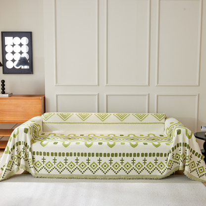 Geometrisk Boho Sofföverdrag - Modern, Stilig &amp; Hållbar Soffa Skydd