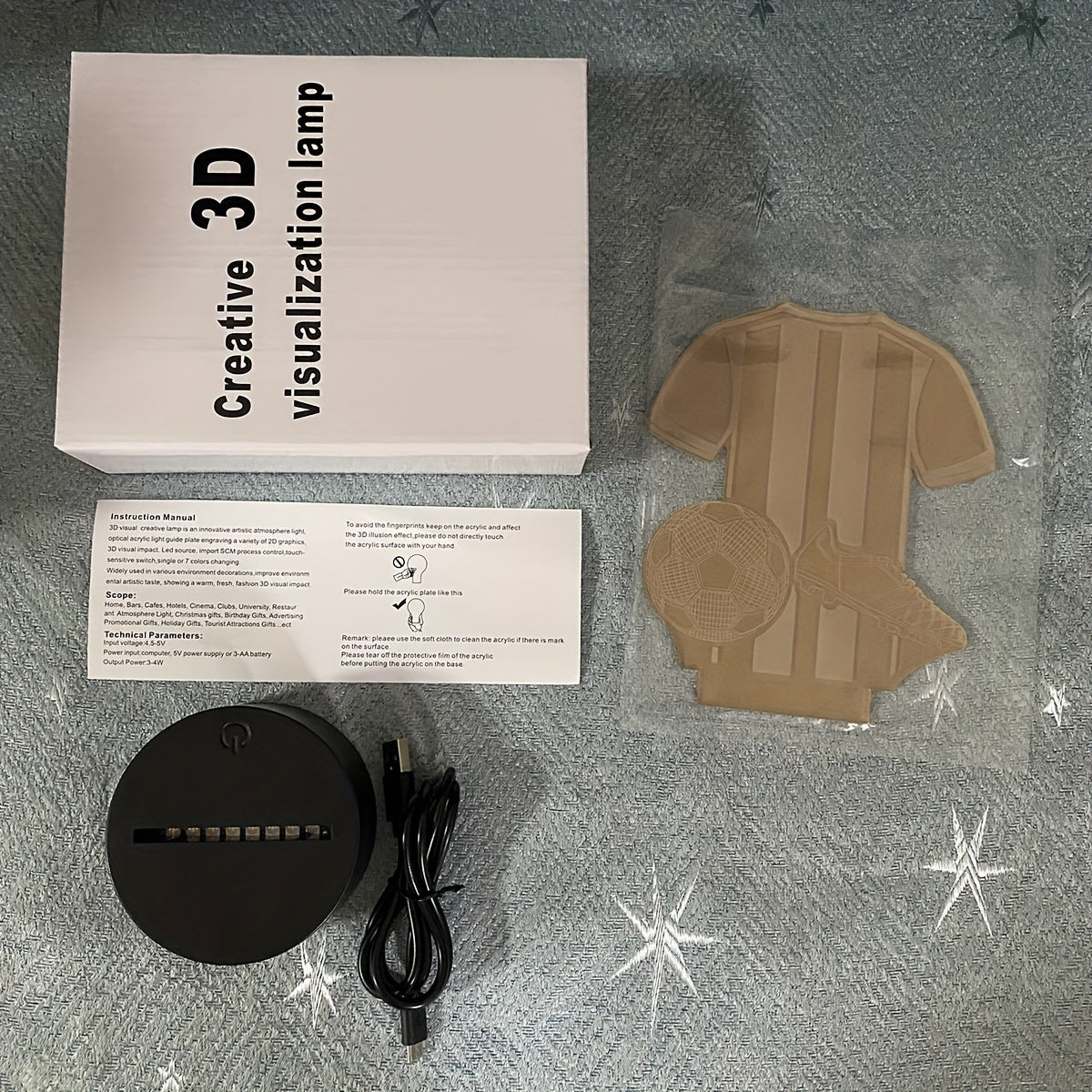 SportLamp - 3D LED Nattlampa för Fotbollsfans