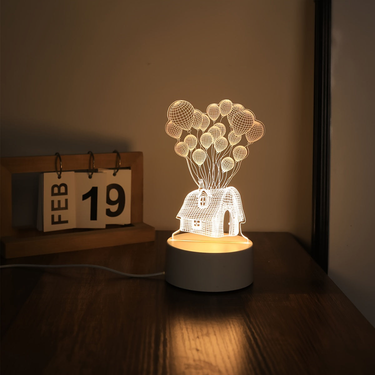 LumiBalloon - 3D LED Ballonghus Nattlampa USB-driven