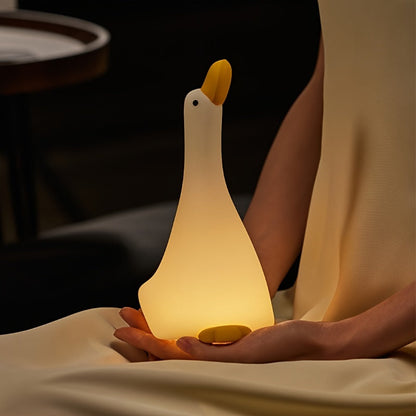 DreamDuck - Silikon Nattlampa med USB Uppladdningsbar Touchsensor och 3 Ljusstyrkor