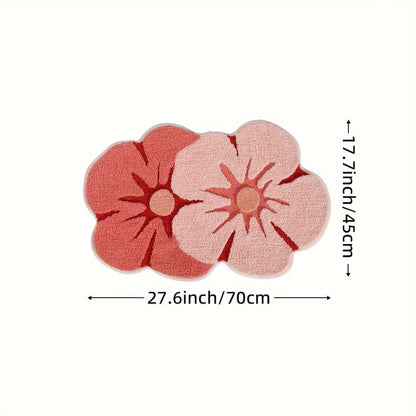 Fluffig Blomma Badmatta – Absorberande och Mjuk för Extra Komfort