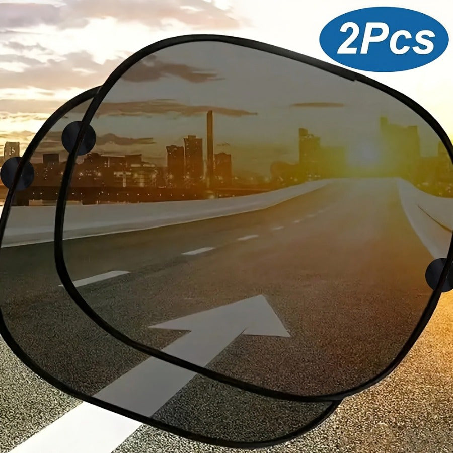 Carvallo-Solskydd SolarisFix | 2-pack för bakrutor | UV-skydd & värmeskydd | Med sugkoppar