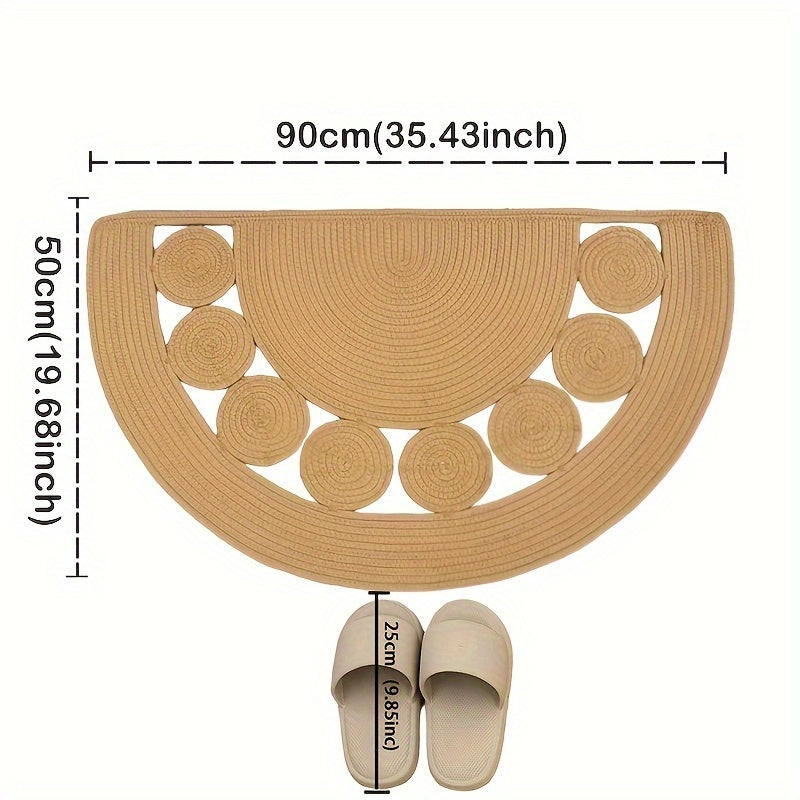 Boho handvävd badmatta – Perfekt för ditt badrum eller entré