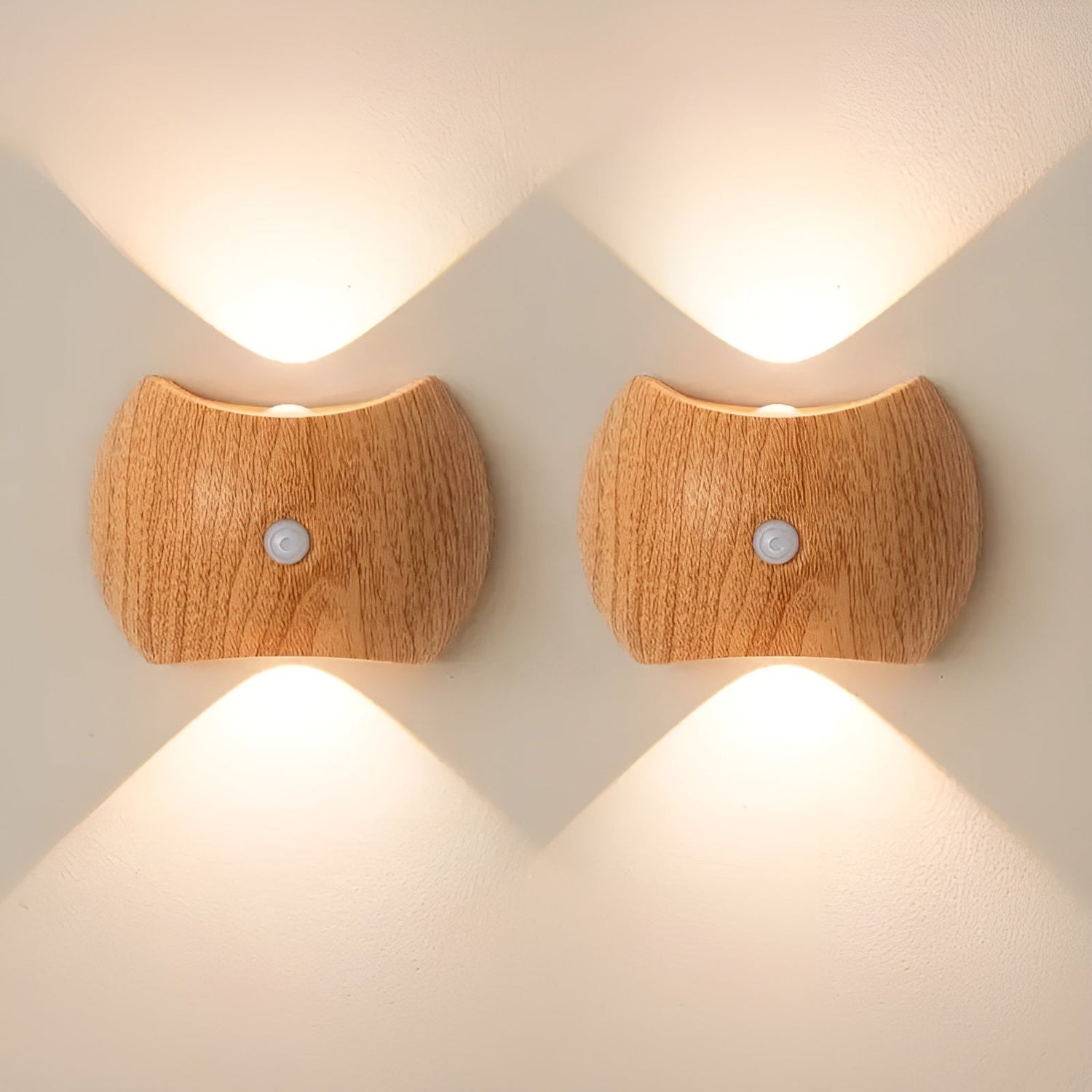 LED-vägglampa med rörelsesensor – uppladdningsbar &amp; smart | Ideal för sovrum &amp; hall