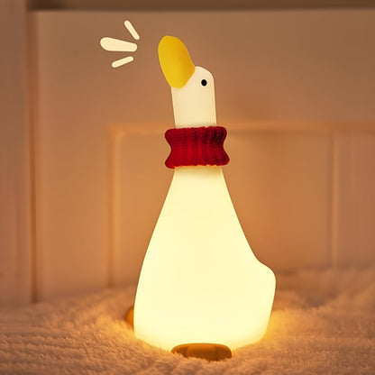 DreamDuck - Silikon Nattlampa med USB Uppladdningsbar Touchsensor och 3 Ljusstyrkor