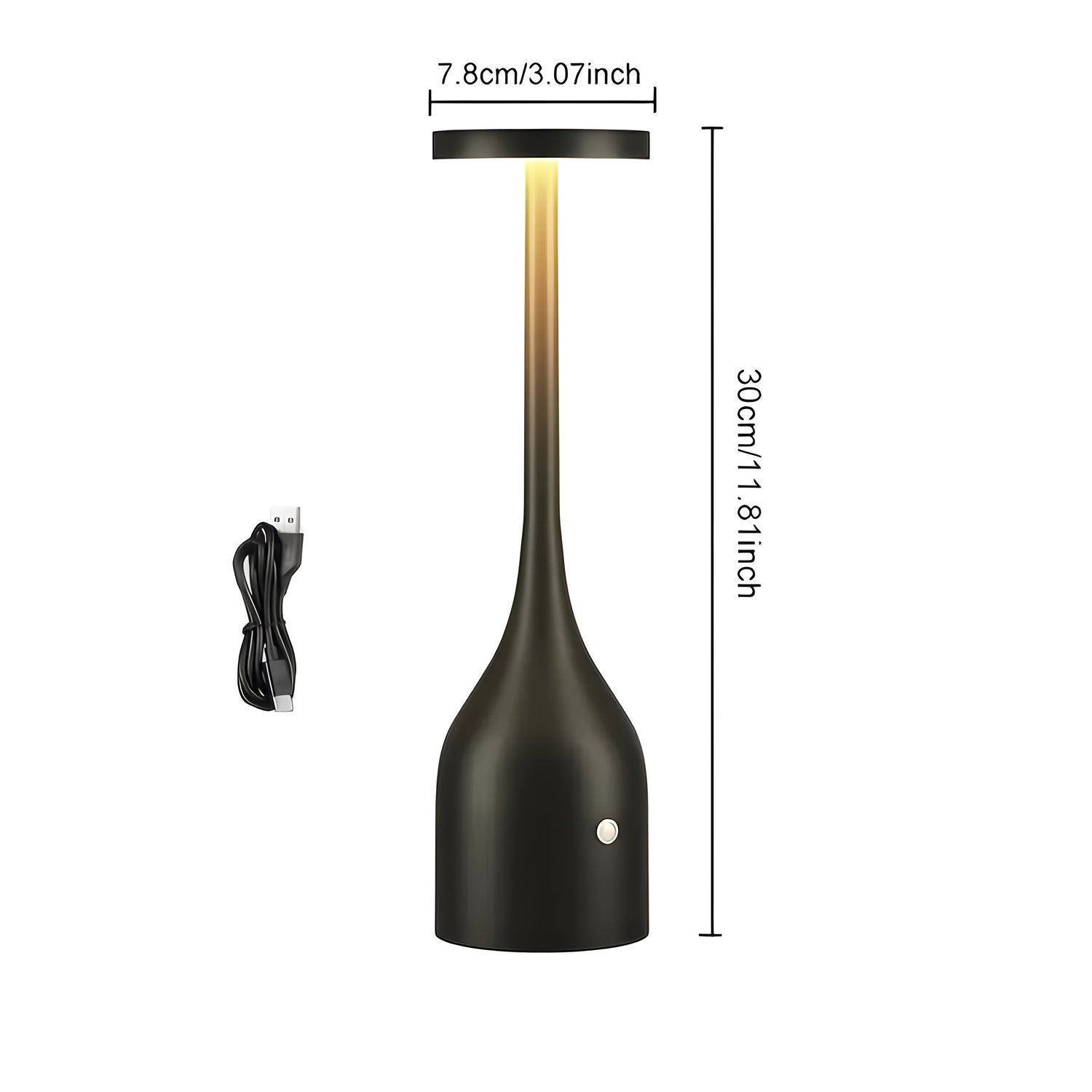NoirLuxe Lampa – Uppladdningsbar Touch-styrd LED Skrivbordslampa