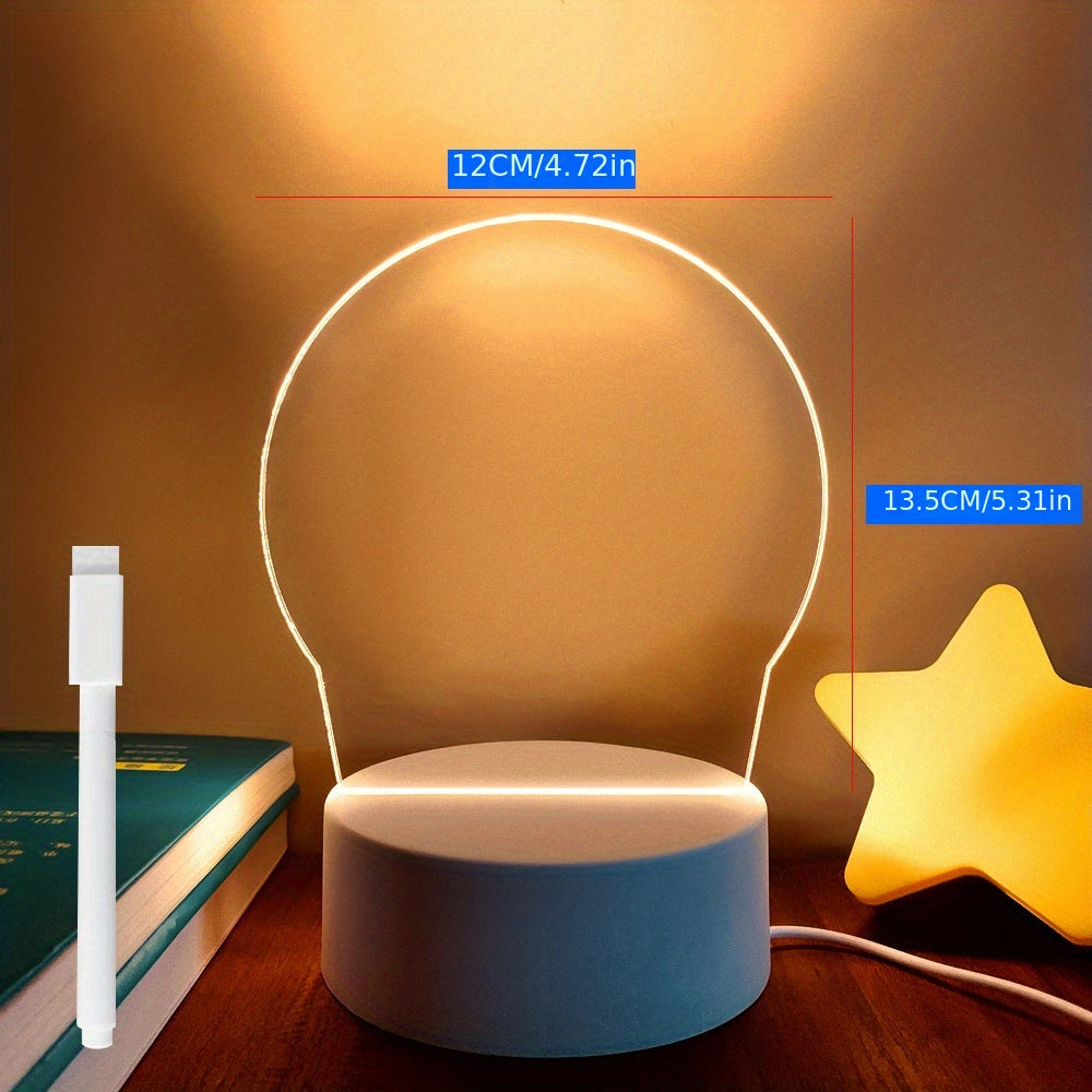 NoteGlow - LED Notitietavla Nattlampa med USB Strömförsörjning