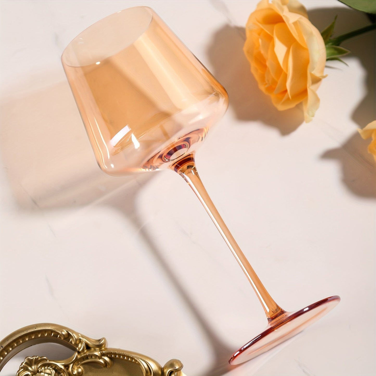 Carvallo – Set om 6 Premium Färgade Vinglas med Munblåst Kristall