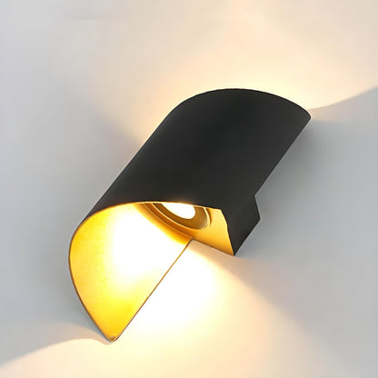 SpiralGlow Light - Nordisk vattentät metall spiral LED vägglampa