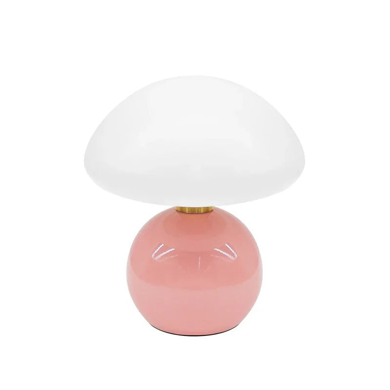 LumiGlass - Modern LED Bordslampa med Glasskärm | Dimbar &amp; Energibesparande