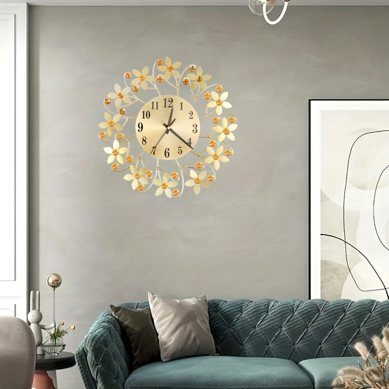 EleganceClock - Stille Dekorativ Väggklocka 14 Tum