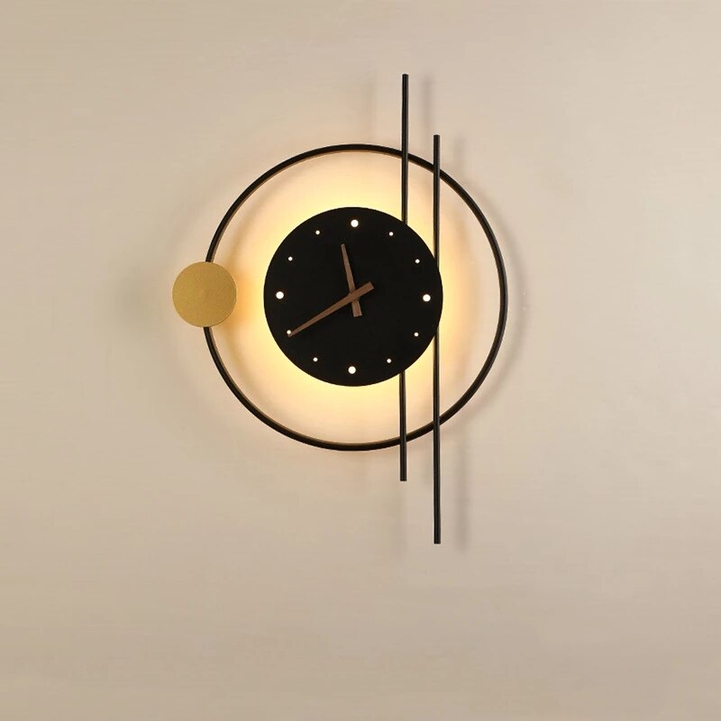 Zeitkunst Väggklocka - Elegant och Funktionell Belysning
