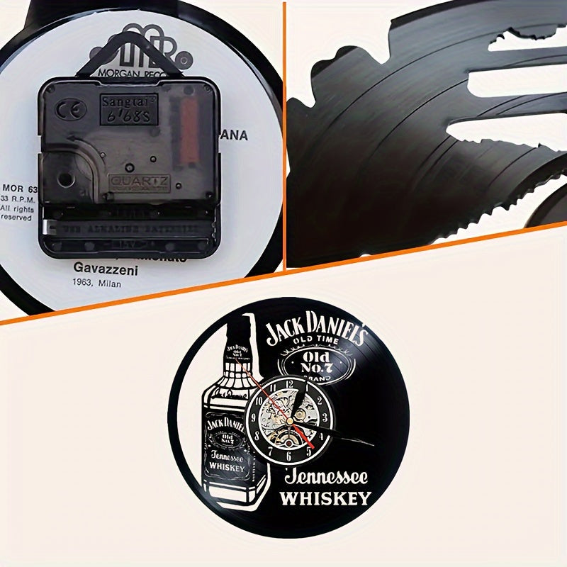 Vinylskivor Väckarklocka - Whisky Tema, Stil, För Vardagsrum och Kontorsinredning