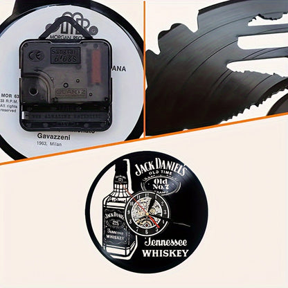 Vinylskivor Väckarklocka - Whisky Tema, Stil, För Vardagsrum och Kontorsinredning