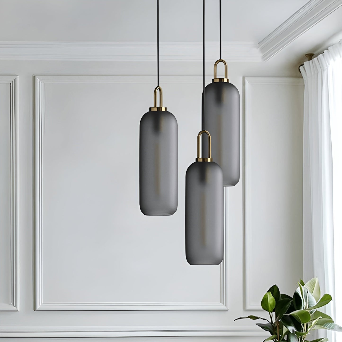 CrystalHue Light - Nordisk glaskula pendellampa