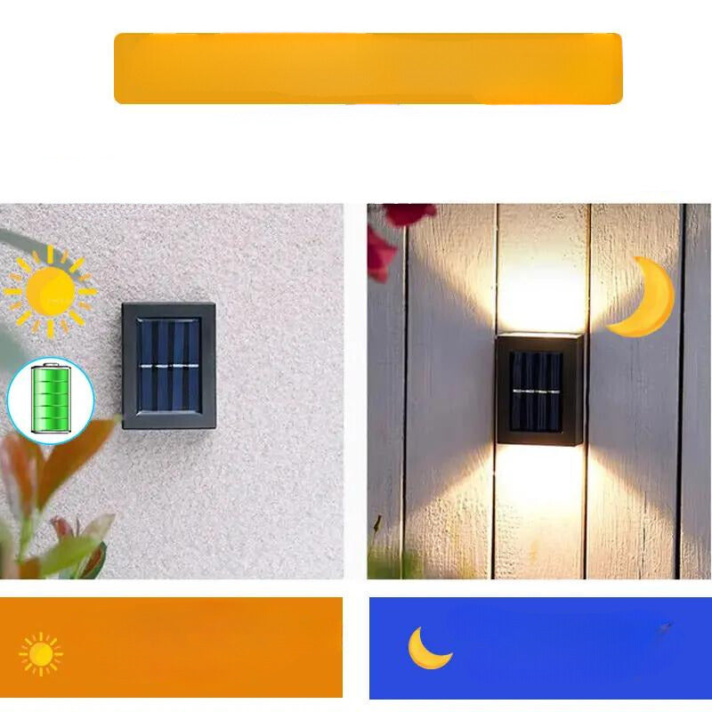 Utomhus Solvägglampa för Trädgårdsstaket
