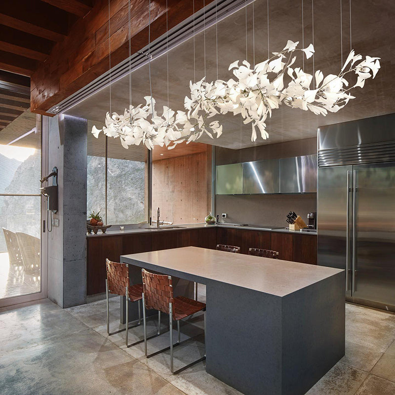 OliviaLeaf - Elegant taklampa i ginkgo-form