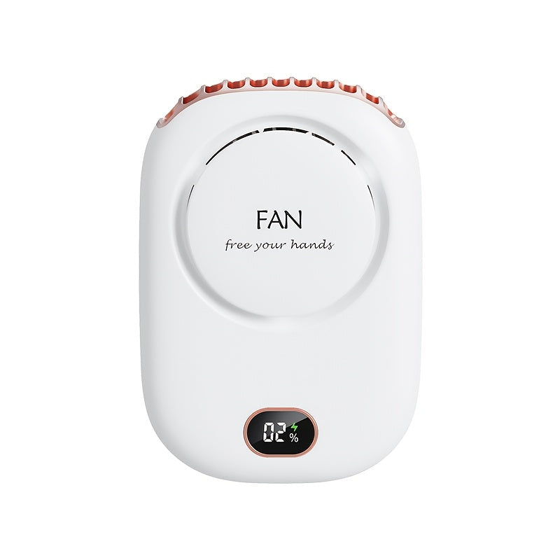Carvallo Nackventilator BreezyLoop | USB-laddning | 3 hastigheter | 2000 mAh batteri | Handsfree-kylning