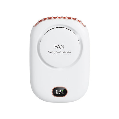 Carvallo Nackventilator BreezyLoop | USB-laddning | 3 hastigheter | 2000 mAh batteri | Handsfree-kylning