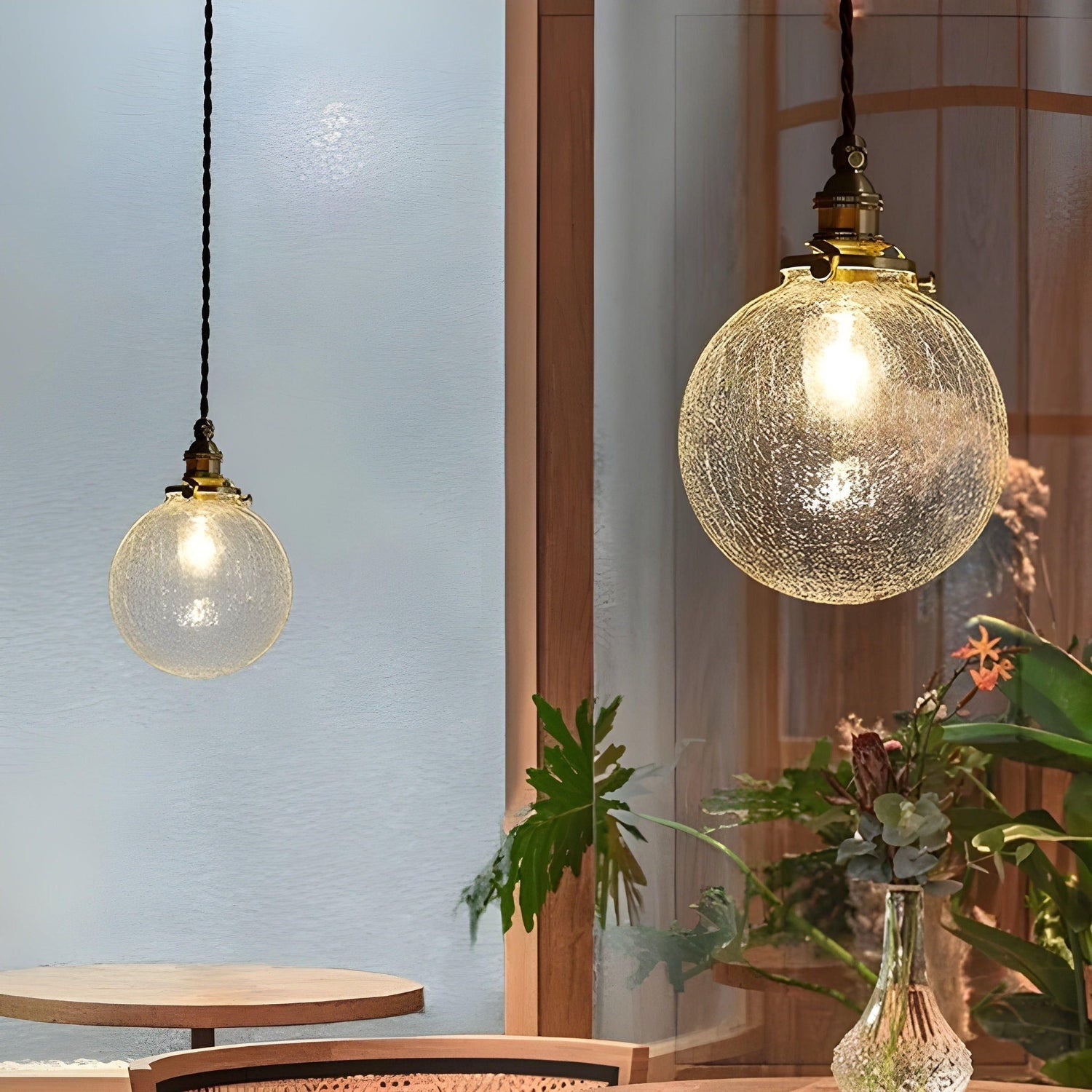GlossyGlass Light - Nordisk kristallglas minimalistisch hängande lampa