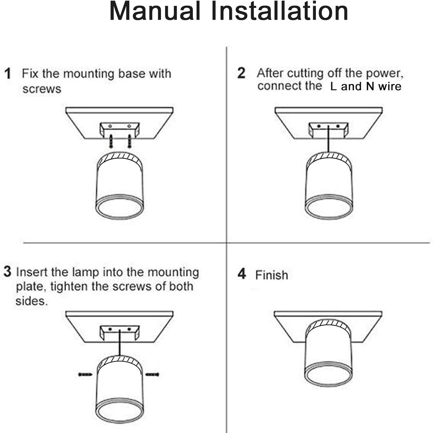 LED Taklampa Modern Flush Mount Cylinder