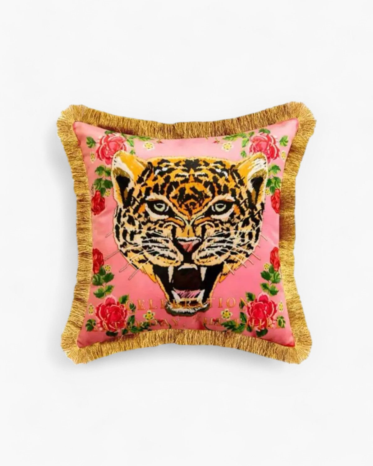 Carvallo – Lyxig Sammetkudde med Kunglig Panthertryck för Stilig Inredning