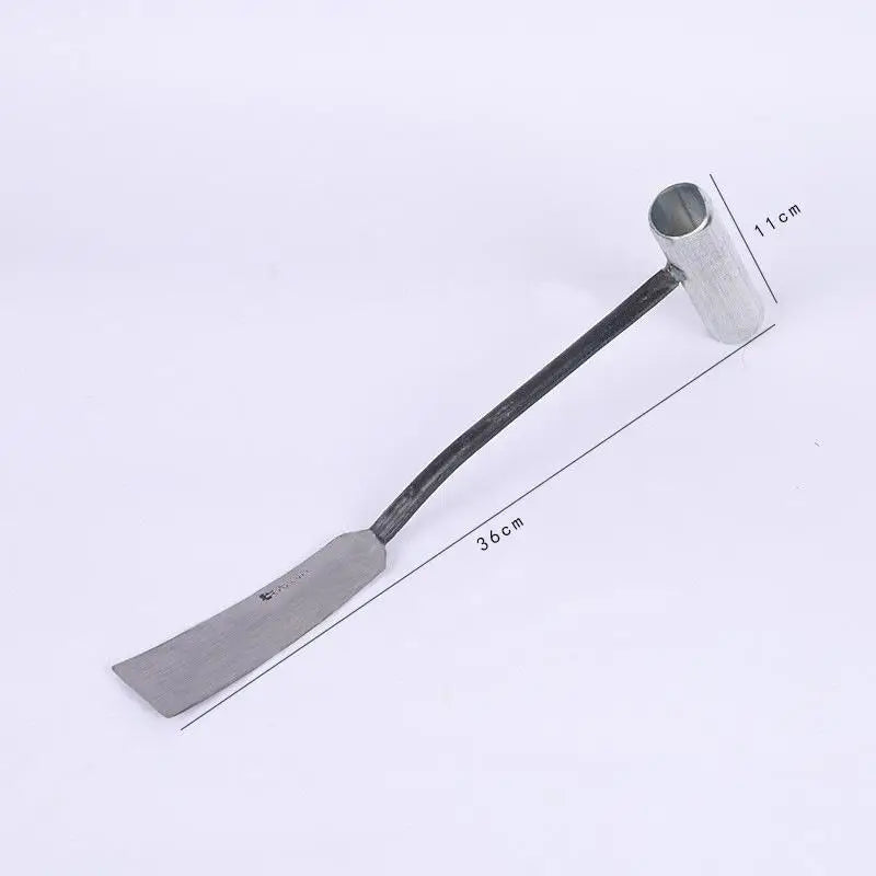 Carvallo HERBINOX | 3-tandig rostfritt stål spade | För vitlök, ogräs och vilda örter