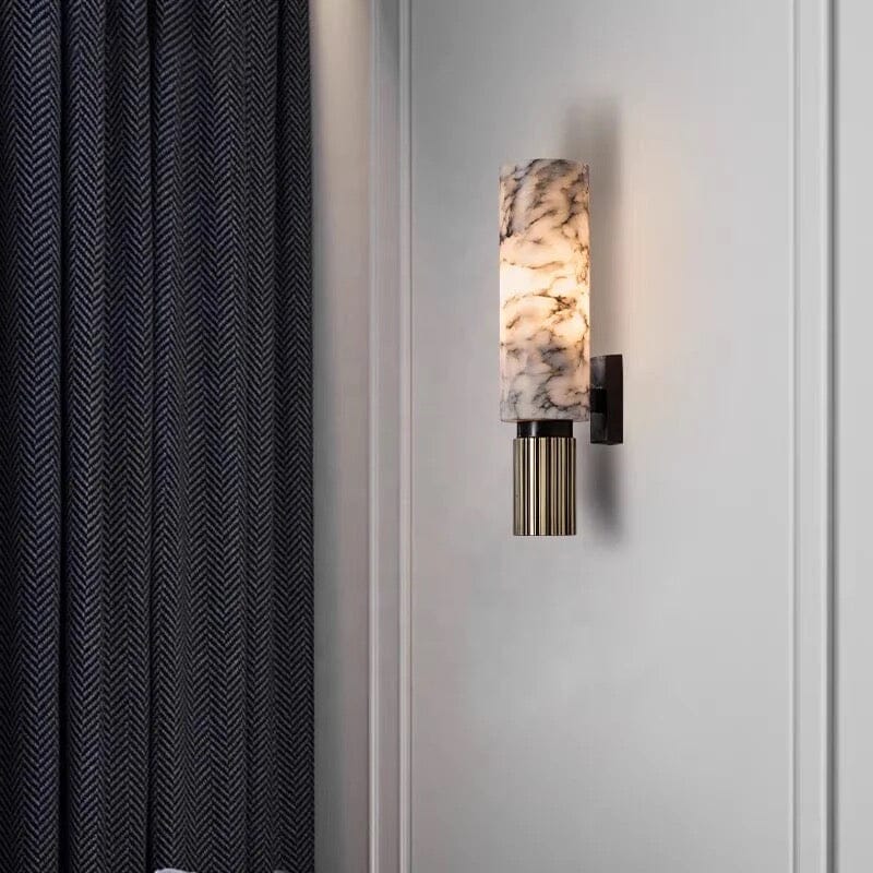 Lyxig marmorvägglampa – Elegant design med LED-ljus för stiliga boendemiljöer