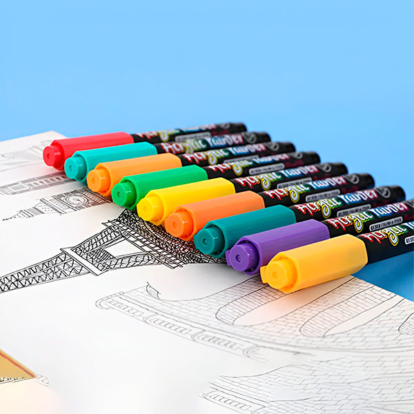 Carvallo - 12-delad akrylpenna-set