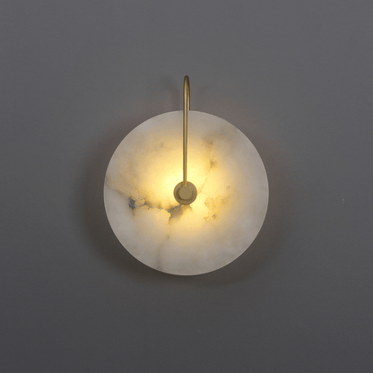 LumiStone - LED Vägglampa med Tidlös Alabaster Elegans