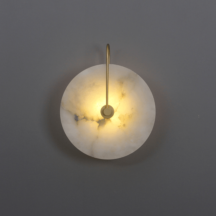 Lugnande LED Vägglampa i Alabaster