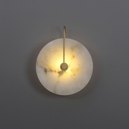 Lugnande LED Vägglampa i Alabaster
