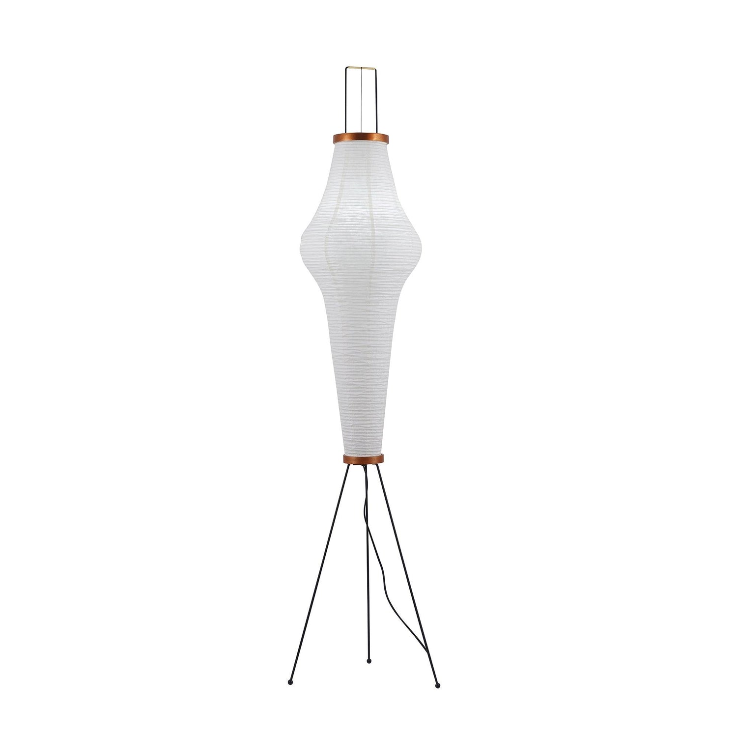 Lunora Haze | Skulptural golvlampa i rispapper i Japandi-stil