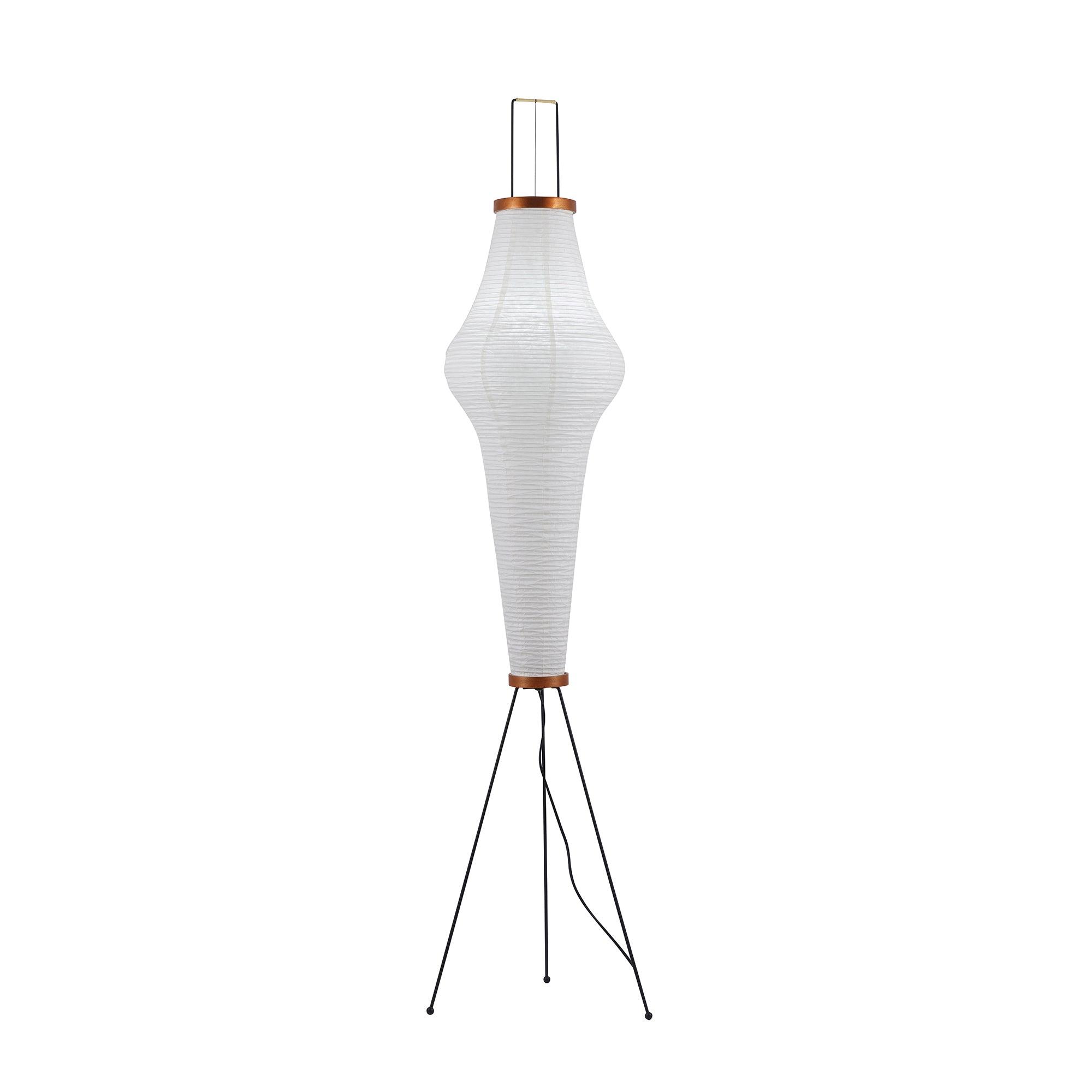 Lunora Haze | Skulptural golvlampa i rispapper i Japandi-stil